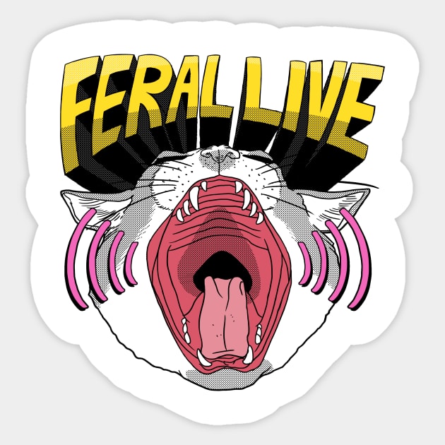 Feral LIVE! Sticker by Death To Feral (2012-18)